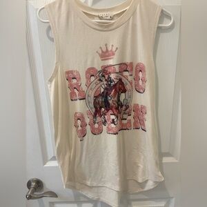 Avery Apparel Company Rodeo Queen Muscle Tank Top‎